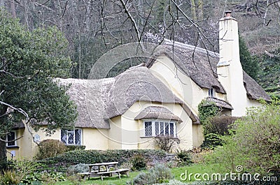 Thatched Cottages Stock Photo