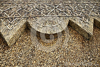 Thatched Roof Stock Photo