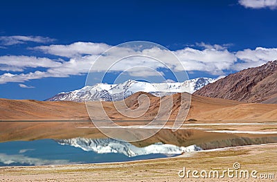 Thatsang Karu lake in the Indian Himalaya, Ladakh, India. Stock Photo