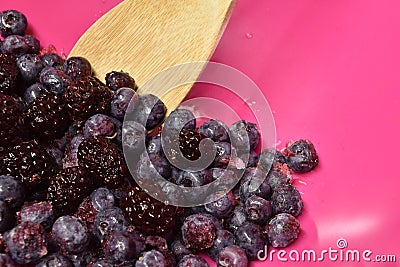 Thawing Berries Stock Photo