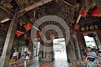 Thean Hou Temple in Lukang Editorial Stock Photo