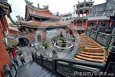 Thean Hou Temple in Lukang Editorial Stock Photo