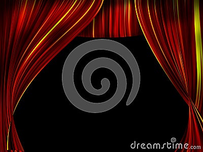 Theater curtain Stock Photo