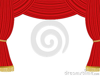 Theater curtains background Stock Photo