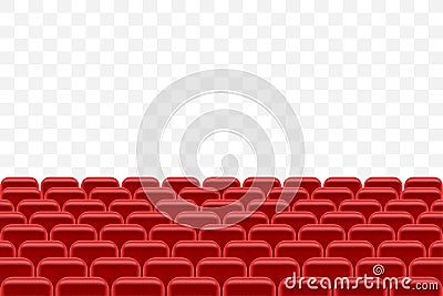 Theater hall with seating for spectators vector illustration Vector Illustration