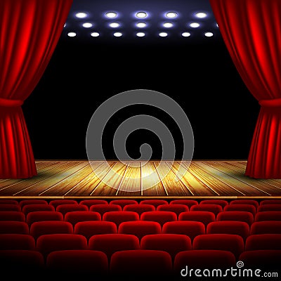 Theater hall Vector Illustration