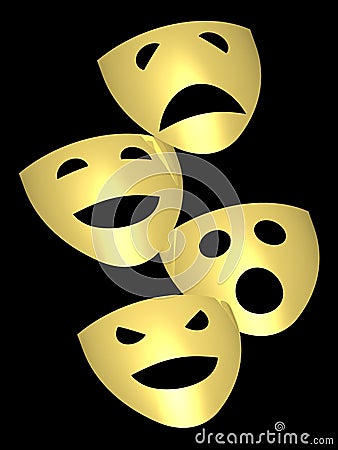Theater mask Stock Photo