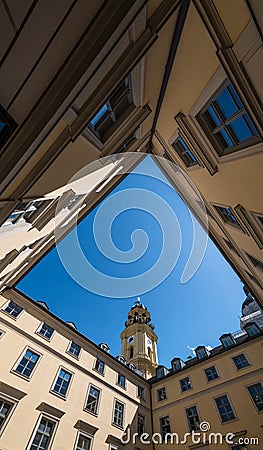 The Theatine Church in city Munich, Germany Stock Photo