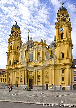 The Theatine Church of St. Cajetan in Munich Stock Photo