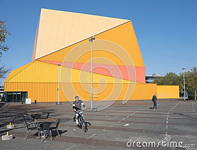 Theatre agora in centre of dutch town lelystad in province of flevoland in holland Editorial Stock Photo