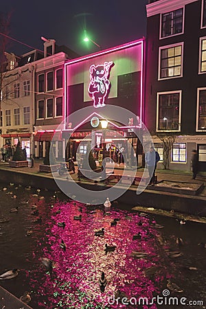 Theatre Cassa Rosso Red Light District Amsterdam Editorial Stock Photo