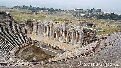 Theatre of Hierapolis Ancient City Stock Photo