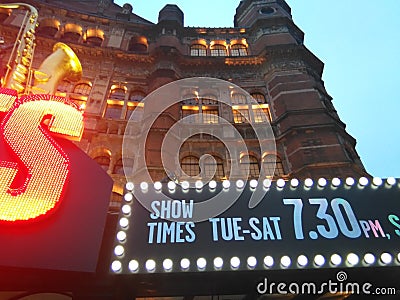 At The Theatre Stock Photo