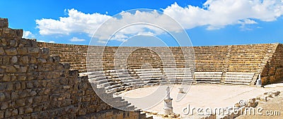 The Theatre, Salamis, Cyprus Stock Photo