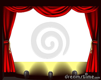 Theatre stage Vector Illustration