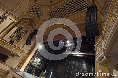 Theatre stage view Stock Photo