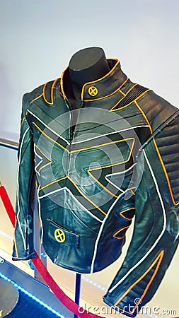 Theatre - Superhero costume, collectors item on display in Leichhardt Sydney NSW Editorial Stock Photo