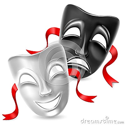 Theatrical mask Vector Illustration