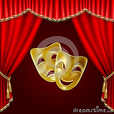 Theatrical mask Vector Illustration