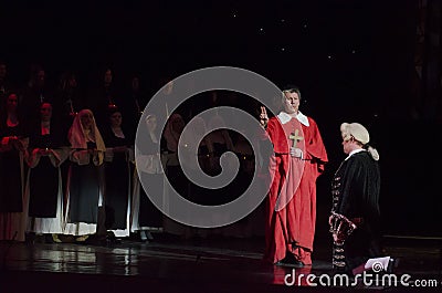 Theatrical show Vivat Chayka Editorial Stock Photo