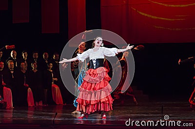 Theatrical show Vivat Chayka Editorial Stock Photo