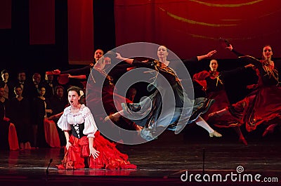 Theatrical show Vivat Chayka Editorial Stock Photo