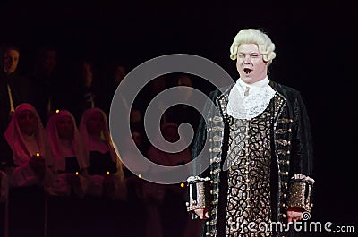 Theatrical show Vivat Chayka Editorial Stock Photo