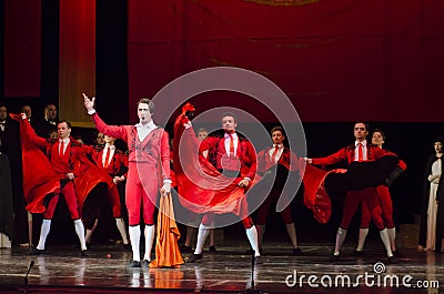 Theatrical show Vivat Chayka Editorial Stock Photo