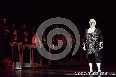 Theatrical show Vivat Chayka Editorial Stock Photo