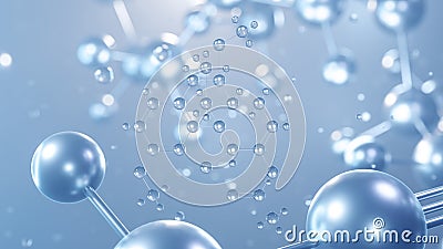 thebacon molecular structure 3d, flat model, dihydrocodeinone enol acetate, structural chemical formula view from a microscope Stock Photo