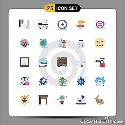 25 Thematic Vector Flat Colors and Editable Symbols of gender, equality, element, road, index Vector Illustration