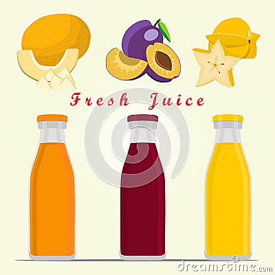 The theme fruit Vector Illustration