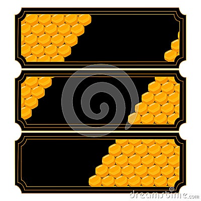 The theme honey Vector Illustration