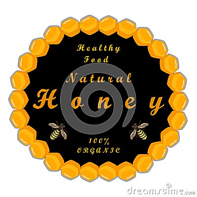 The theme honey Vector Illustration