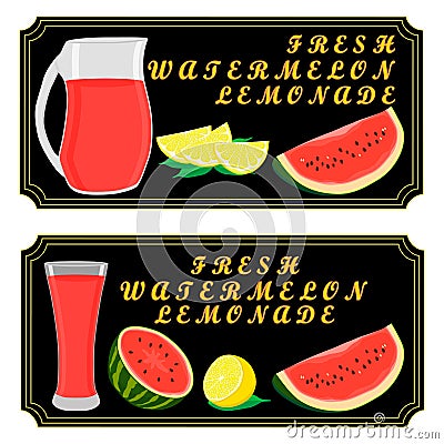 The theme lemonade Vector Illustration