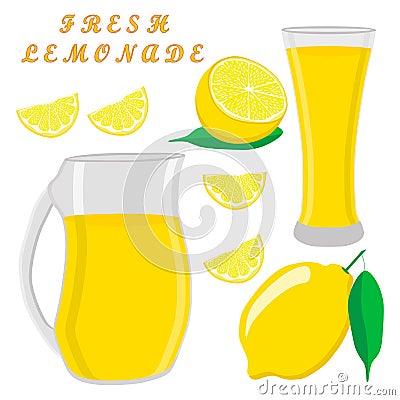 The theme lemonade Vector Illustration