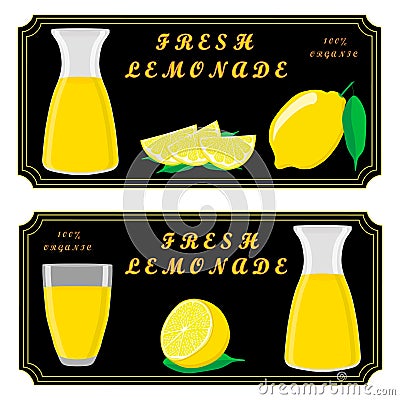 The theme lemonade Vector Illustration