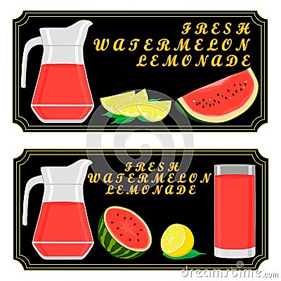 The theme lemonade Vector Illustration