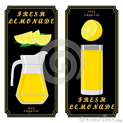 The theme lemonade Vector Illustration