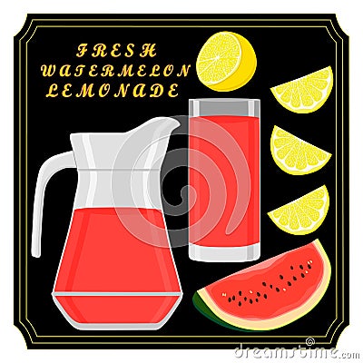 The theme lemonade Vector Illustration