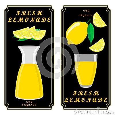 The theme lemonade Vector Illustration