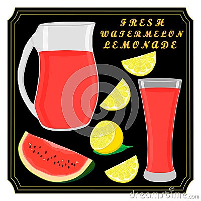 The theme lemonade Vector Illustration