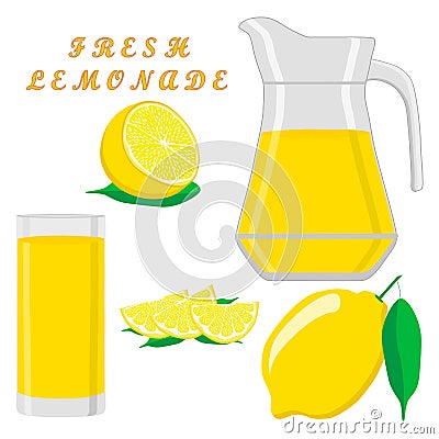 The theme lemonade Vector Illustration