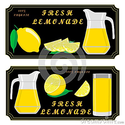 The theme lemonade Vector Illustration