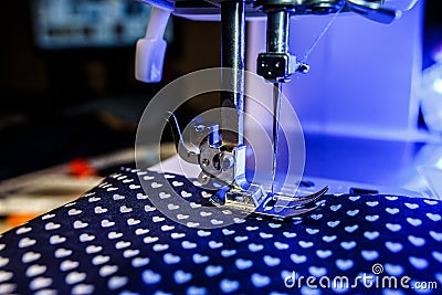 The theme of needlework , sewing, dressmaking, sewing machine Stock Photo