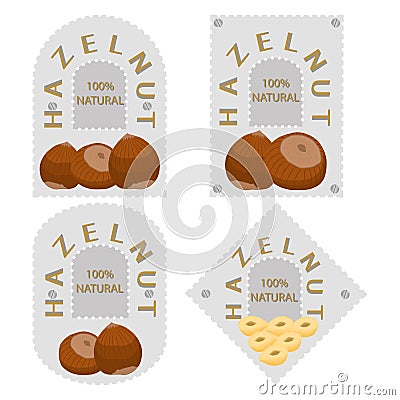 The theme nuts Vector Illustration