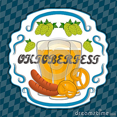 The theme Oktoberfest Vector Illustration