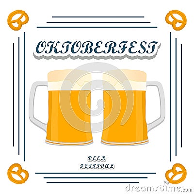 The theme Oktoberfest Vector Illustration