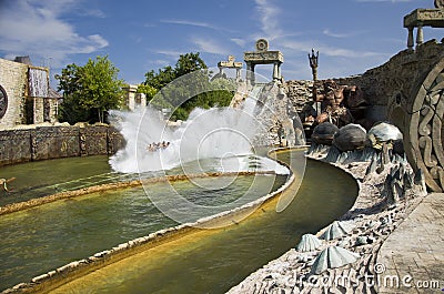 Theme park Gardaland Stock Photo