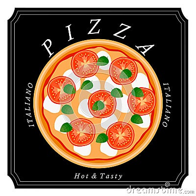 The theme pizza Vector Illustration